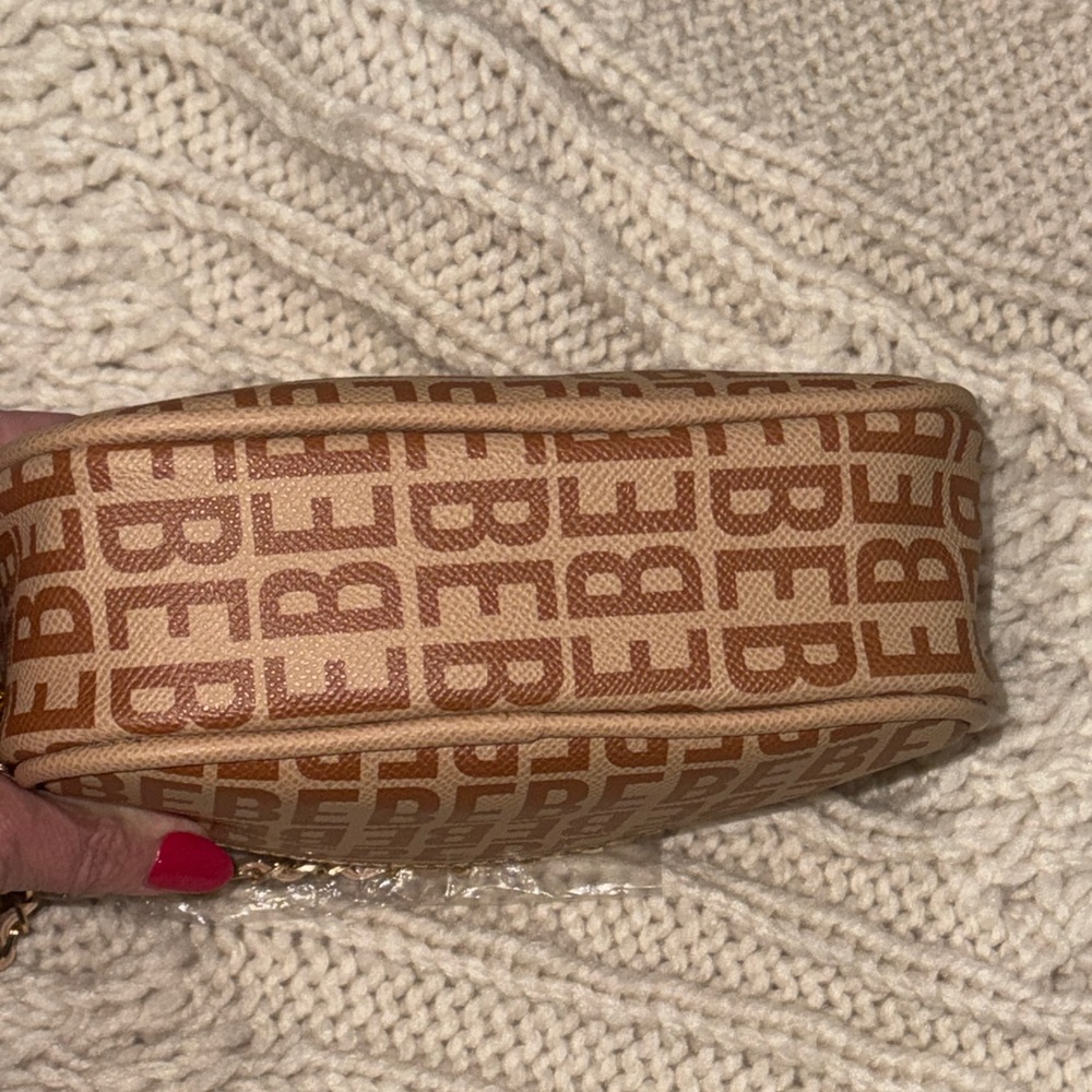 Bebe Brown Logo Crossbody Camera Bag NWT - Picture 4 of 7